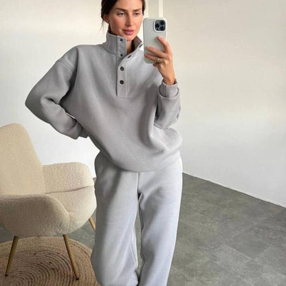 Oversized Pullover Long Pant Set Warm Hoodie apparels & accessories