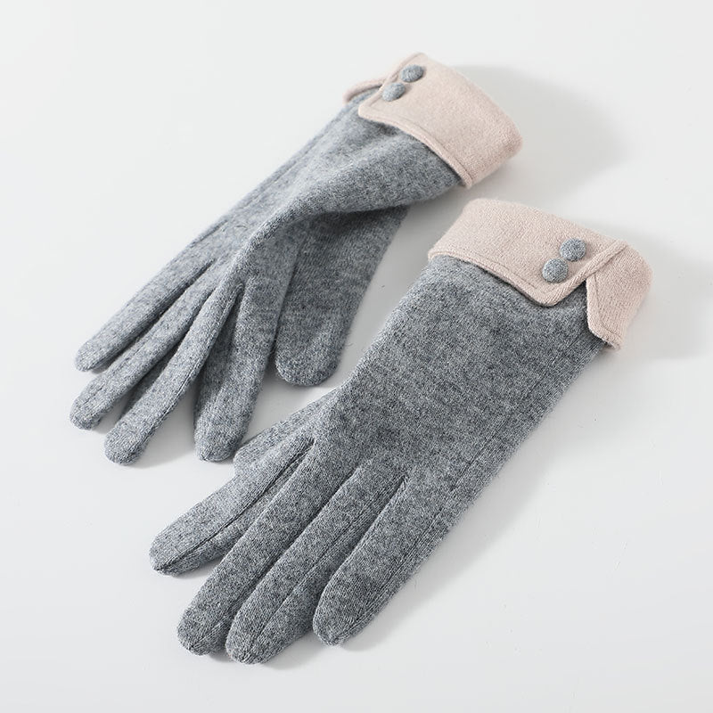 Women's Outdoor Warm Gloves With Thickened Cashmere apparels & accessories