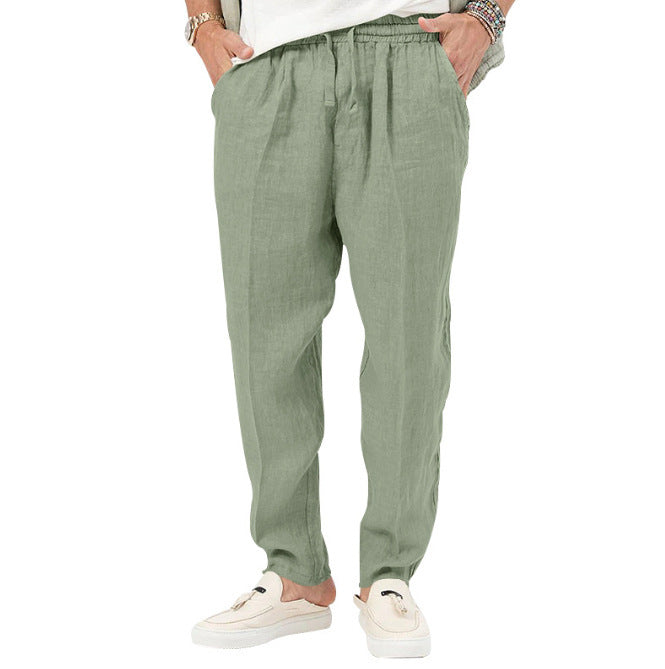 Men's Lace Up Straight Casual Pants apparels & accessories