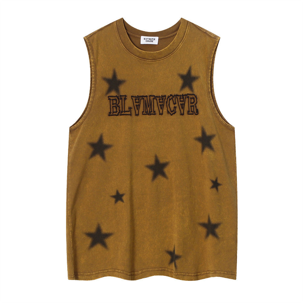 Five-pointed Star Loose Vest For Men T-Shirts & hoodies