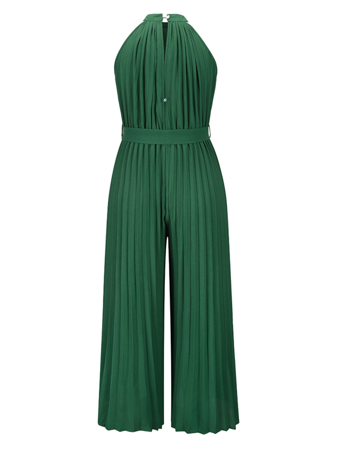 Cutout Tied Pleated Sleeveless Jumpsuit Dresses & Tops