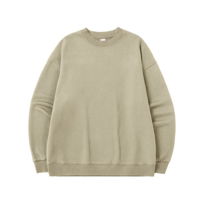 Men's Single-layer Fleece-lined Round Neck Sweater men's clothing