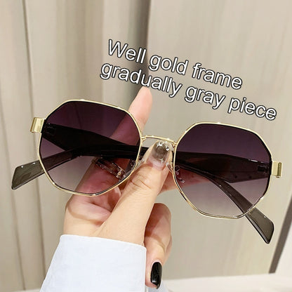 Modern Square Polygon Metal Sunglasses apparel & accessories