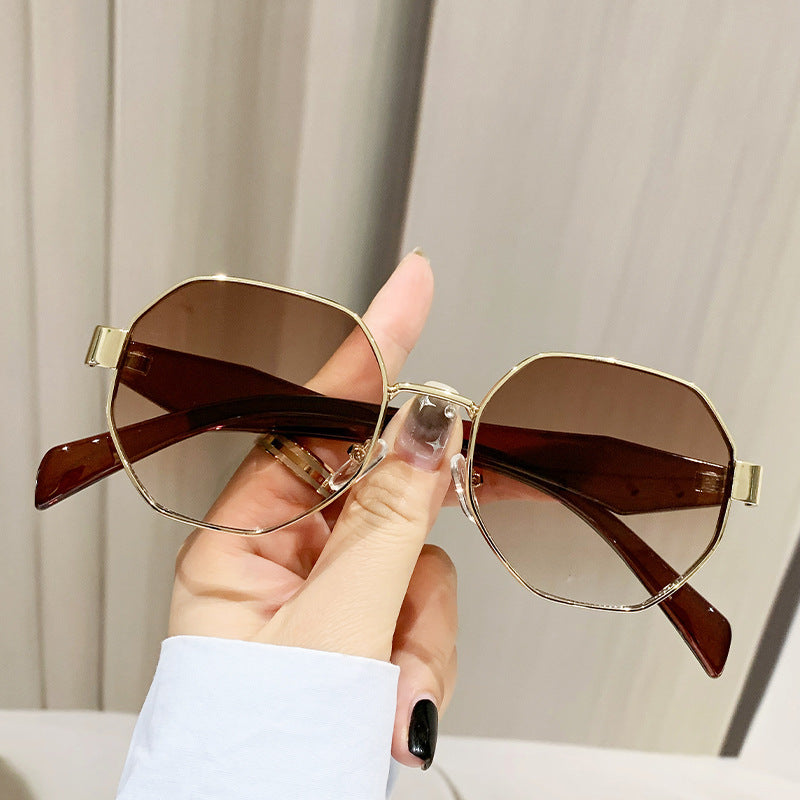 Modern Square Polygon Metal Sunglasses apparel & accessories