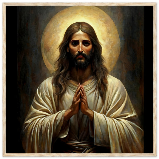 Jesus-Museum-Quality Matte Paper Wooden Framed Poster Print Material