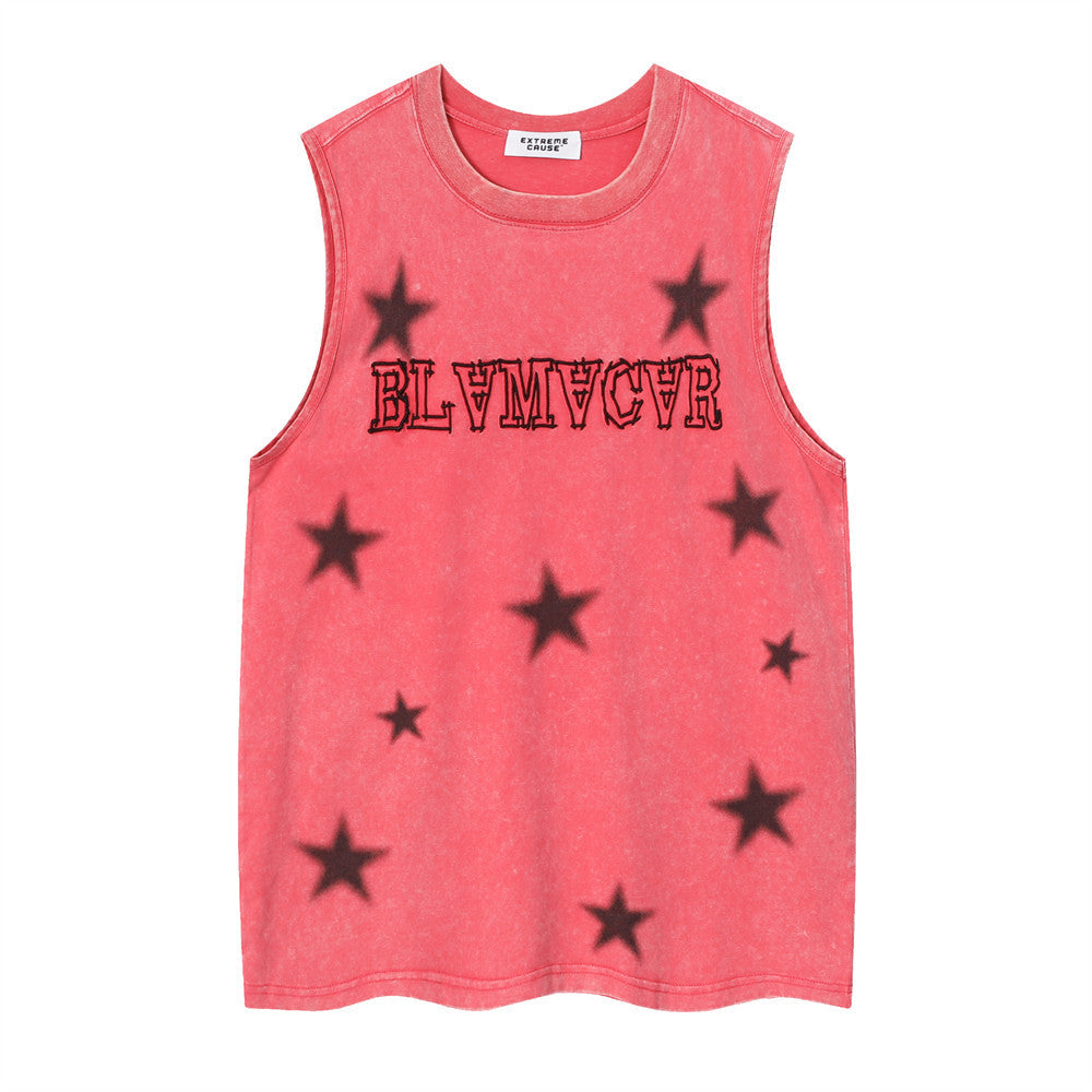 Five-pointed Star Loose Vest For Men T-Shirts & hoodies