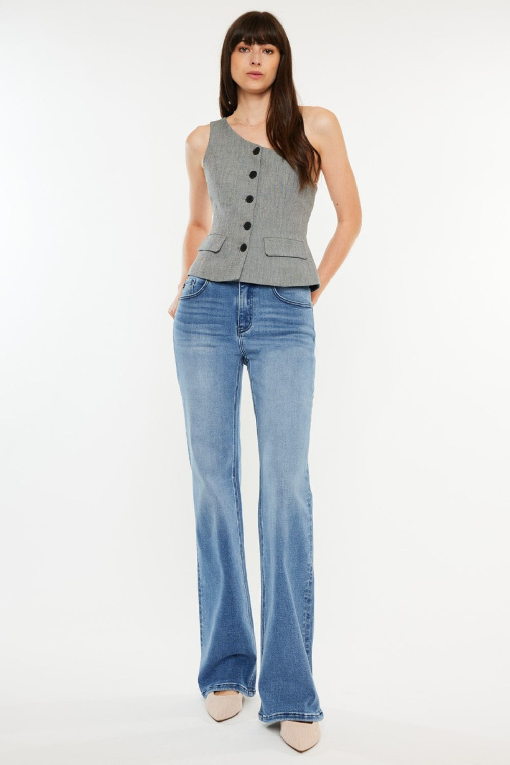 Kancan Ultra High Rise Cat's Whiskers Jeans Bottom wear