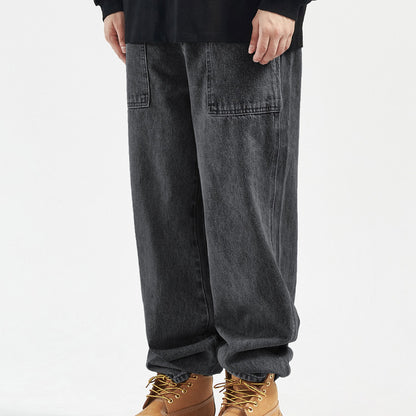 Mens Loose Straight Vintage Wide Leg Jeans apparel & accessories