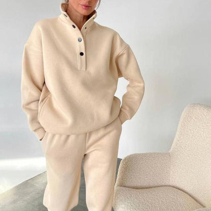 Oversized Pullover Long Pant Set Warm Hoodie apparels & accessories