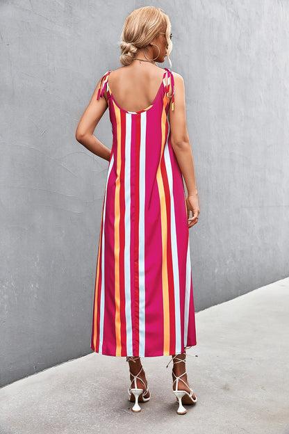 Striped Scoop Neck Cami Dress Dresses & Tops