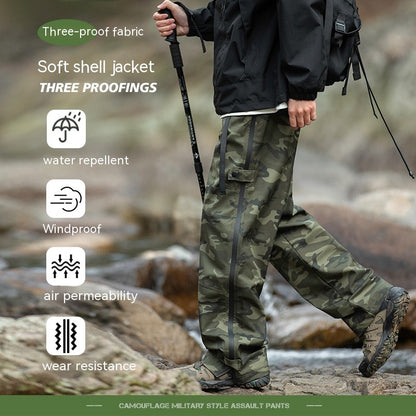 Camouflage Cargo Pants Men's Outdoor Mountaineering Tactical Pants apparel & accessories