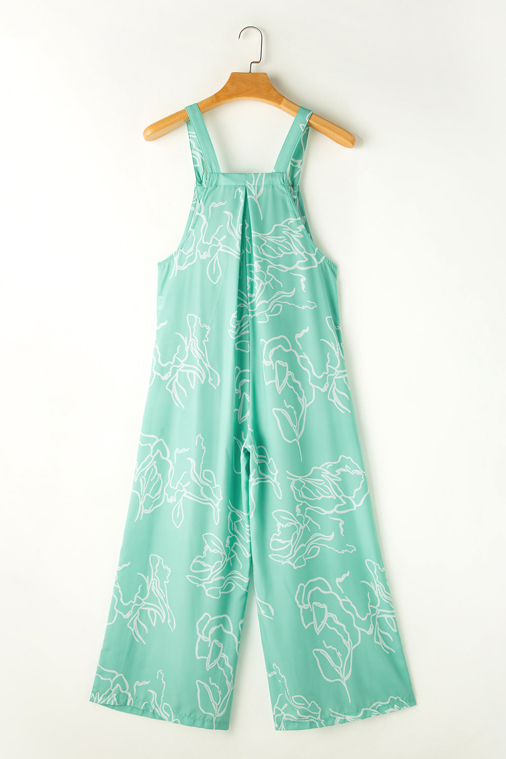 Printed Wide Strap Jumpsuit Bottom wear