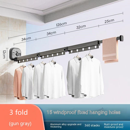 Suction Cup Folding Clothes Hanger Gadgets