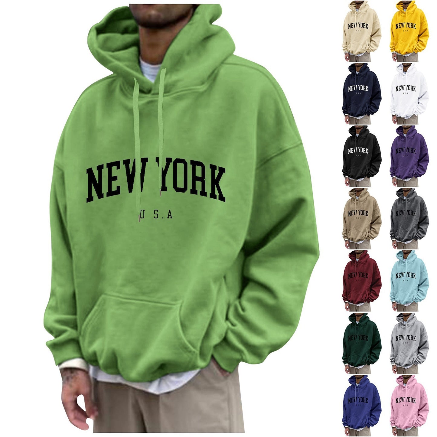 Men's Fashion Long Sleeve Hoodie men's clothing