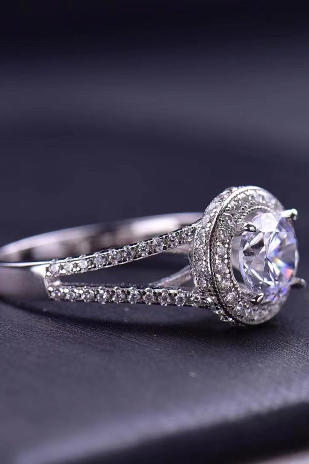 Shiny and Chic 1 Carat Moissanite Ring apparel & accessories