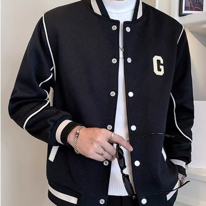 Men's Baseball Uniforms Casual Sports Cargo Coat men's clothing