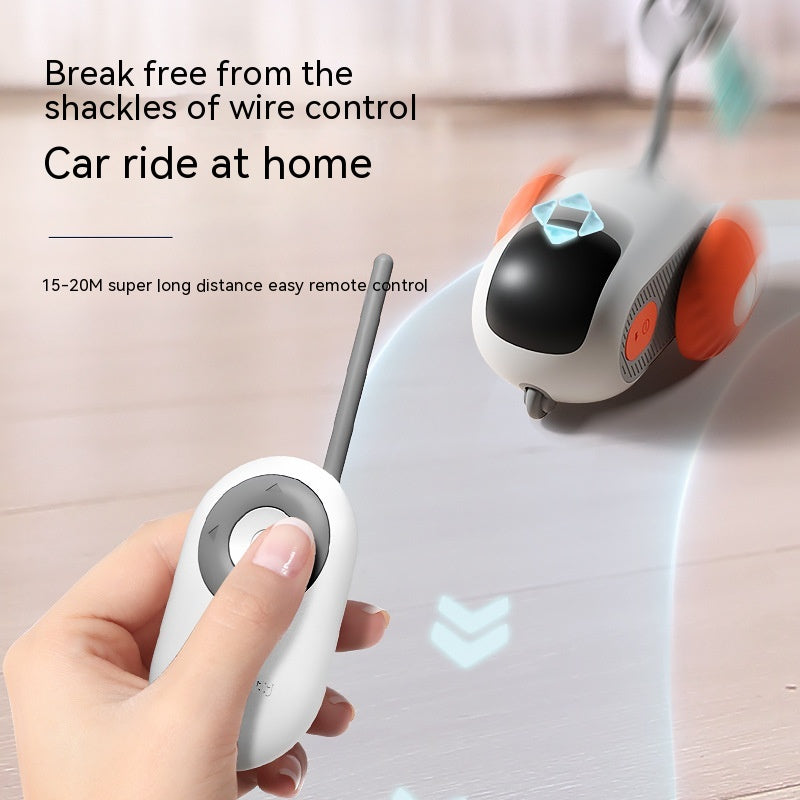 Remote Control Interactive Cat Car Toy USB Charging Chasing Automatic Self-moving Remote Smart Control Car Interactive Cat Toy Pet Products Pet Products