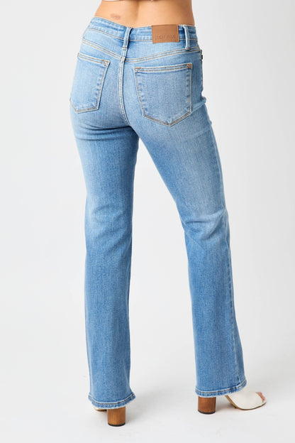 Judy Blue Full Size High Waist Straight Jeans Bottom wear