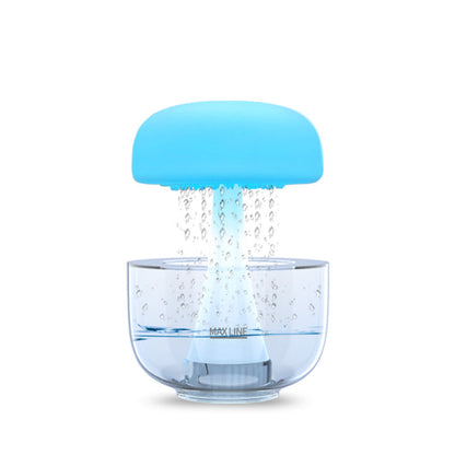 Jellyfish Raindrop Humidifier Ultrasonic Atomization Seven-color Ambience Light Cloud Rain Aroma Diffuser HOME