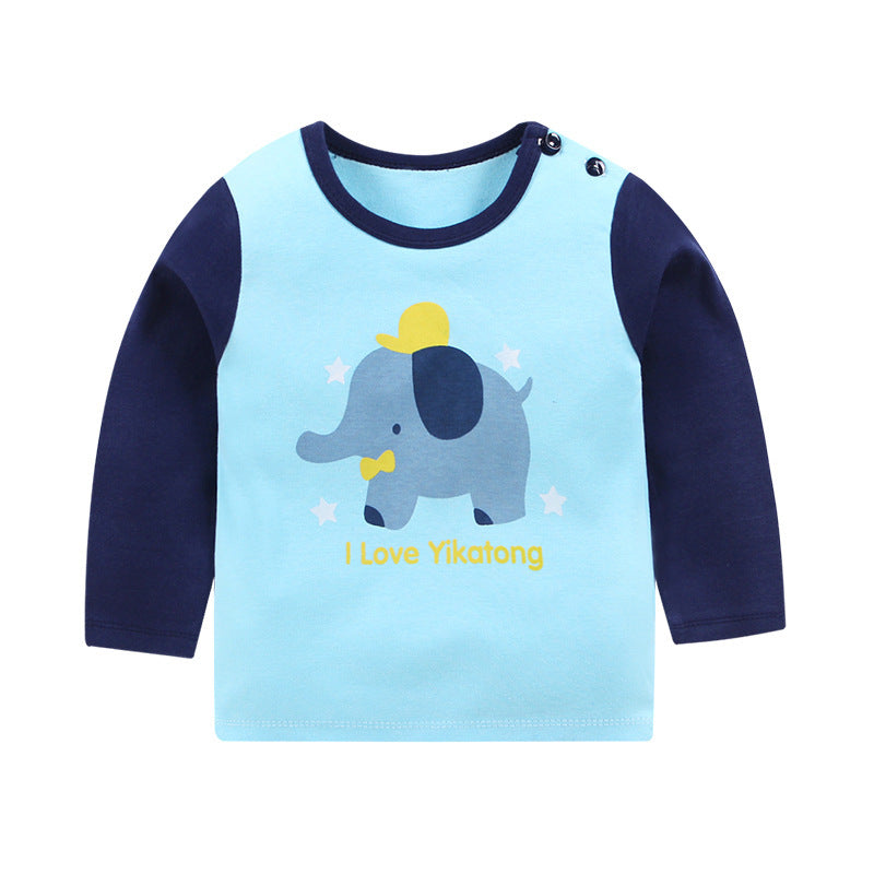 Children's Long-sleeved T-shirt Cotton Single Top apparels & accessories