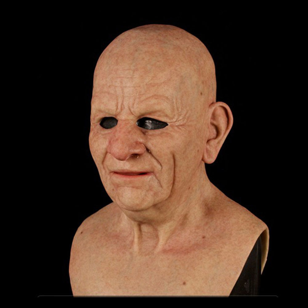 Bald Old Latex Headgear Halloween Cosplay halloween