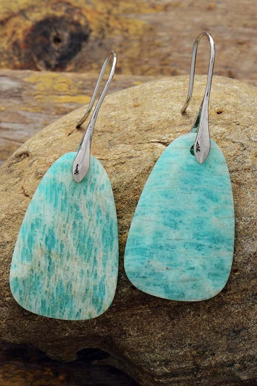 Natural Stone Dangle Earrings apparel & accessories