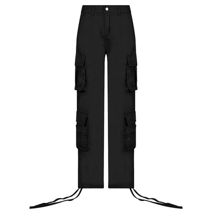 Street Hip-hop Trousers With Pockets Overalls apparels & accessories