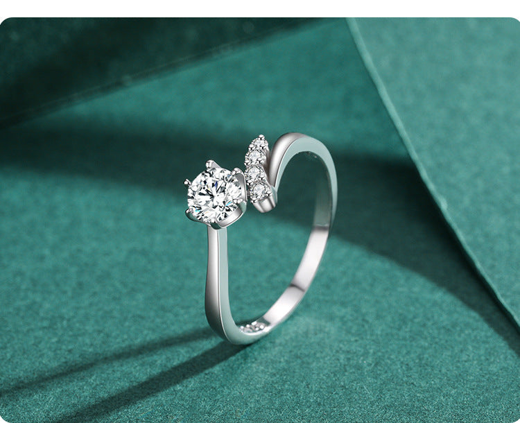 S925 Sterling Silver Niche Design Ring Women jewelry