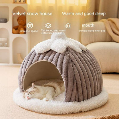 Cat Autumn And Winter Warm bed Pet bed