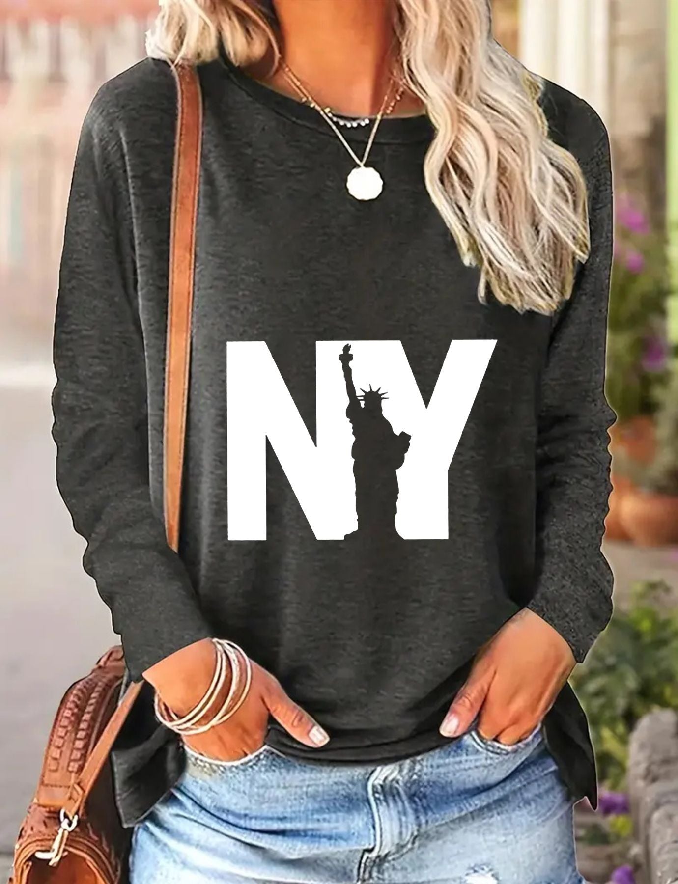 Women's Casual Long-sleeved Spring And Autumn T-shirt T-Shirt