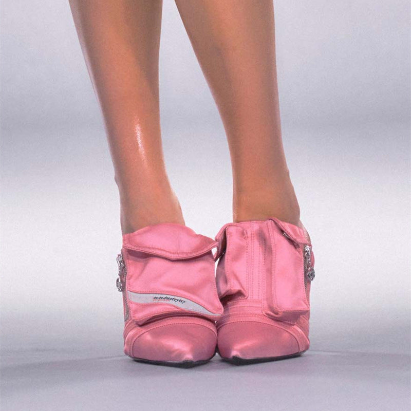 High Heel Pointed-toe Slippers Shoes & Bags