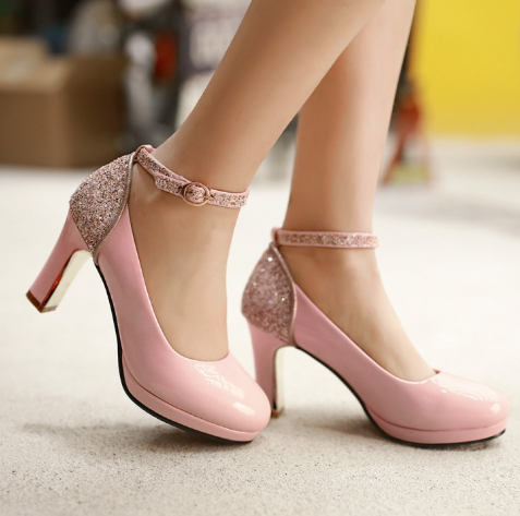 High Heels Color Matching Women's Shoes Shoes & Bags