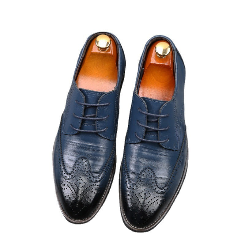 Fashion Men's Leather Shoes With Laces Shoes & Bags