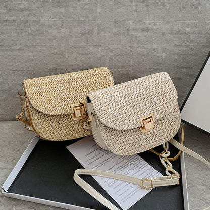 Women's Straw Texture Shoulder Bag apparel & accessories