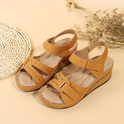 Wedge Sandals Summer Velcro Platform Shoes Women Shoes & Bags