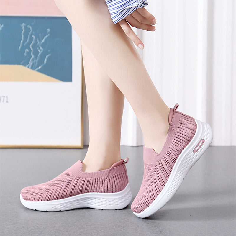 Casual Mesh Shoes Sock Slip On Flat Shoes For Women Shoes & Bags