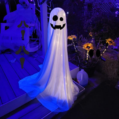 Ghost Halloween Decorations In Porch Courtyard halloween