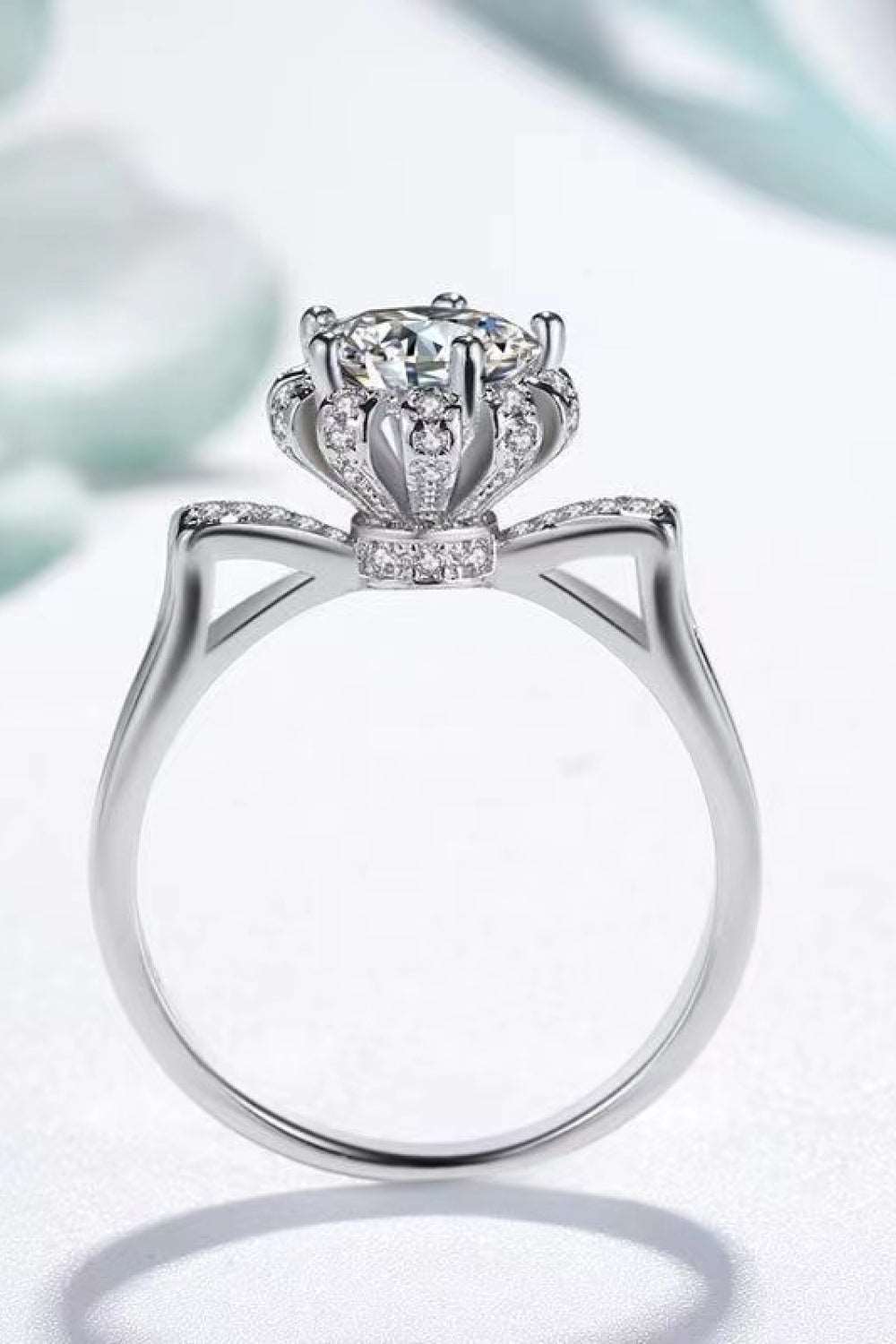 1 Carat Moissanite 925 Sterling Silver Ring Jewelry