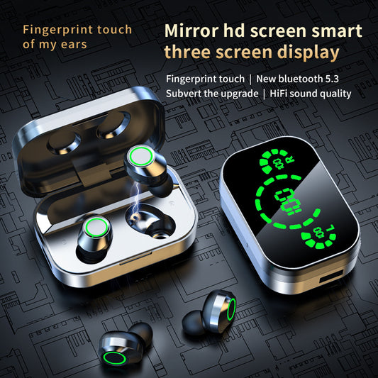 YD03 Wireless Bluetooth Headset TWS Large Screen Smart Digital Display Gadgets