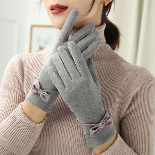 Women's Winter Fleece Warm Fashion Gloves apparels & accessories