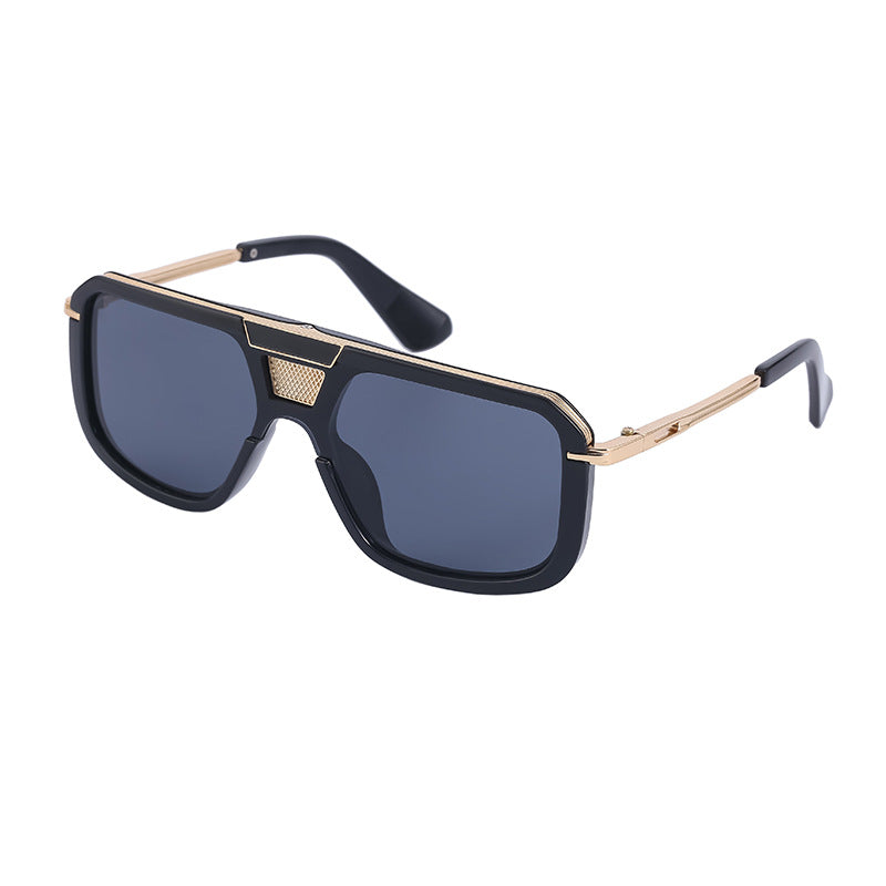 Retro Square Sun Men's European And American Large Frame Sunglasses Women apparel & accessories