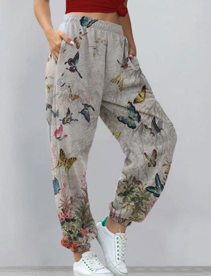 Women's Harem Pants Print Yoga Boho Sports Trousers With Pockets apparel & accessories