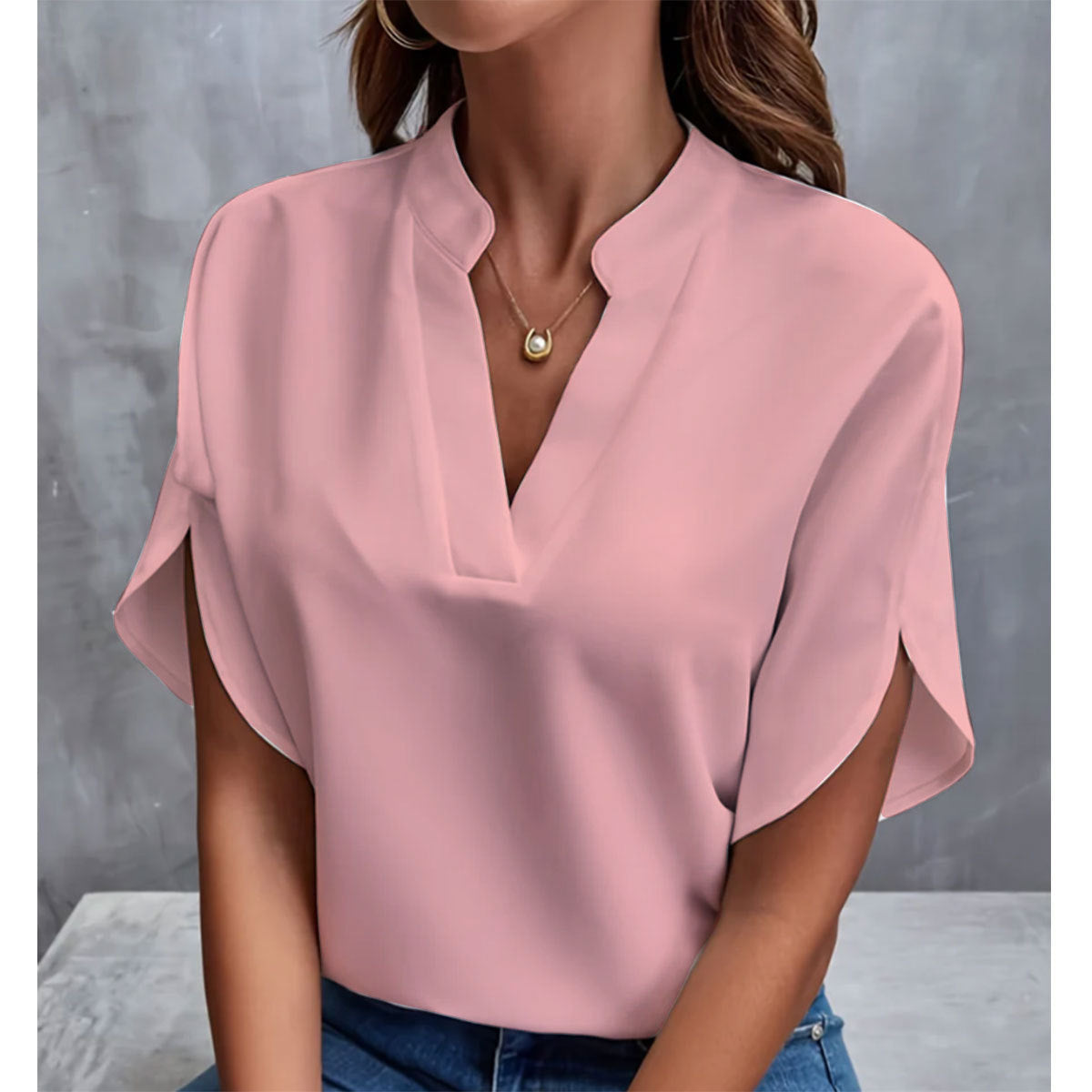 Summer Short-sleeved Chiffon Shirt apparel & accessories