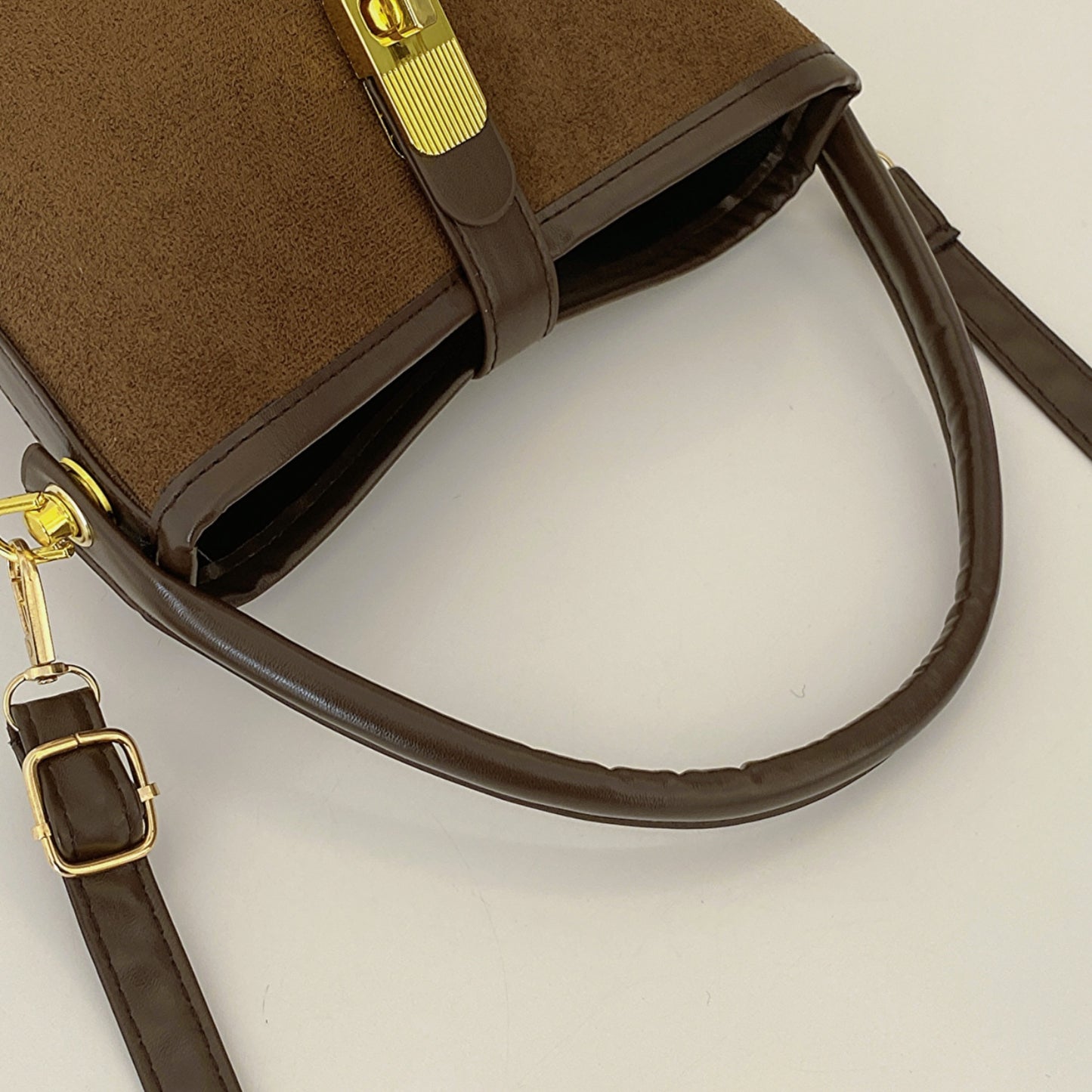 PU Leather Bucket Crossbody Bag apparel & accessories