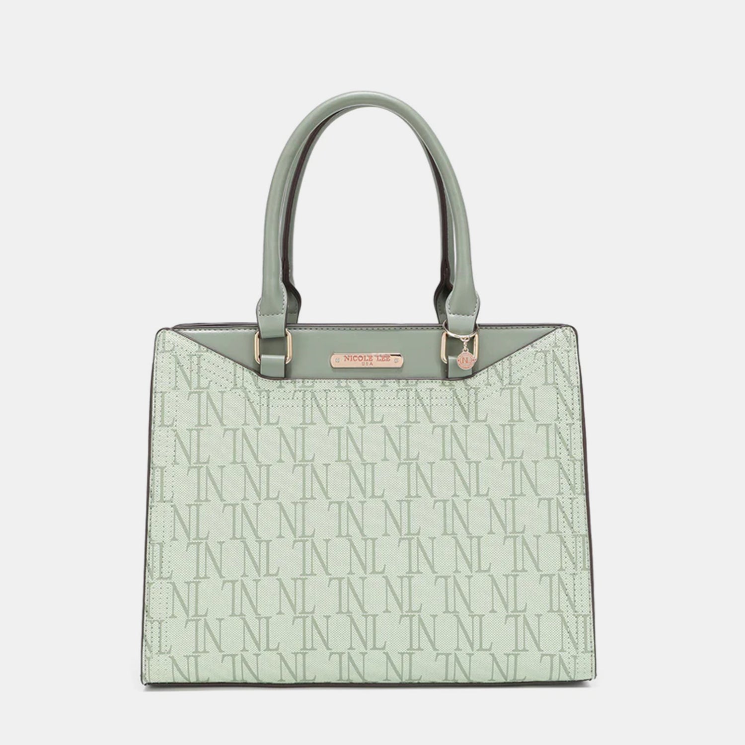 Nicole Lee USA 3-Piece Letter Print Texture Handbag Set apparel & accessories