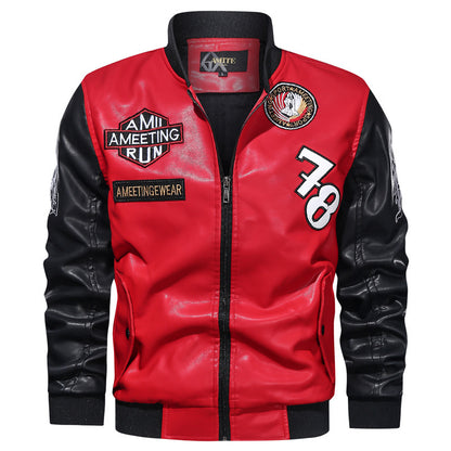 Men's Pu Jacket European And American Motorcycle Clothing Modern apparels & accessories