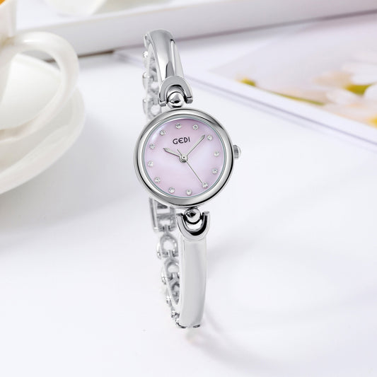 Simple Design Small Exquisite Round Dial Bangle Watch Quartz Watch Jewelry