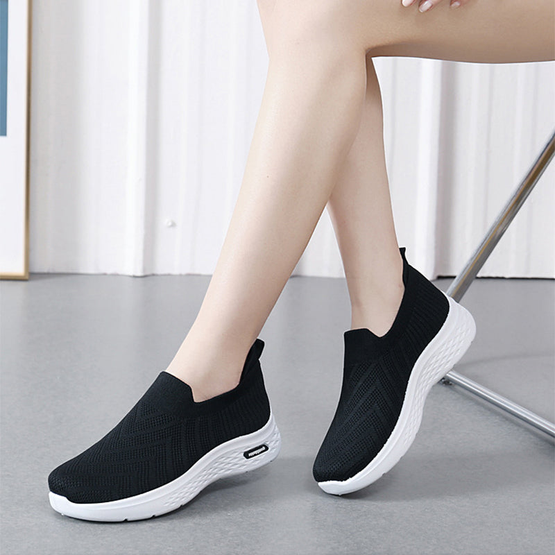 Casual Mesh Shoes Sock Slip On Flat Shoes For Women Shoes & Bags