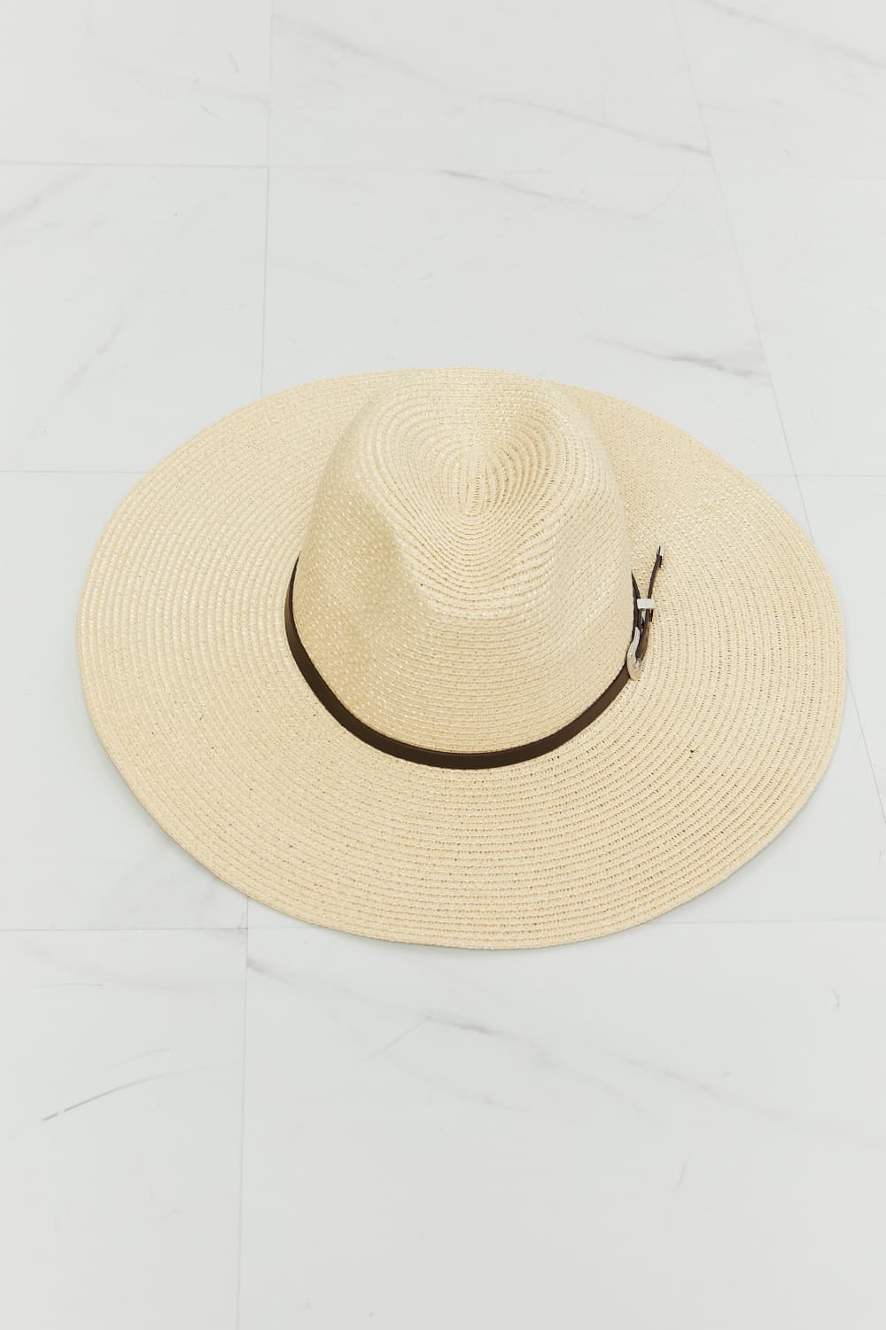 Fame Boho Summer Straw Fedora Hat apparel & accessories