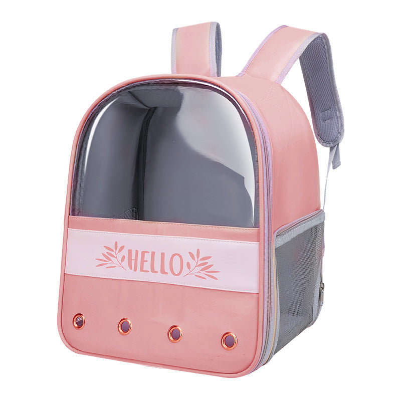 Colorblock Backpack For Pets Pet Backpack